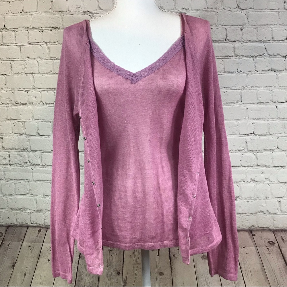 Maurices 2 pieces cardigan and camisole set